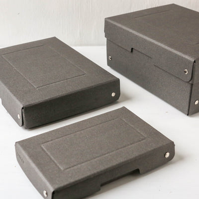 Cardboard Filing Box - Black