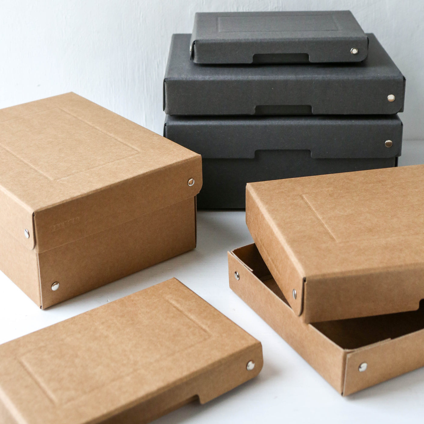Cardboard Filing Box - Kraft