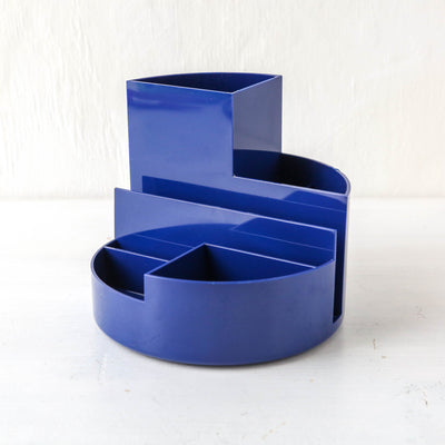 Retro Round Box Desk Organiser