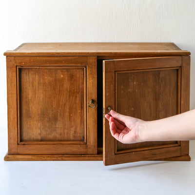 Deep Vintage Pine Wall Cabinet