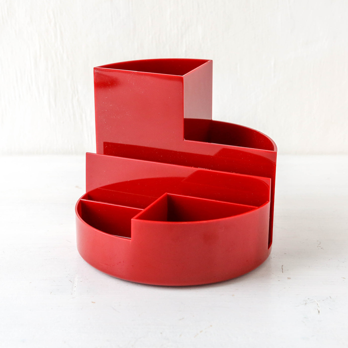 Retro Round Box Desk Organiser