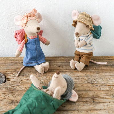 New Hiker Mouse - Big Brother Black Stripes with Sleeping Bag