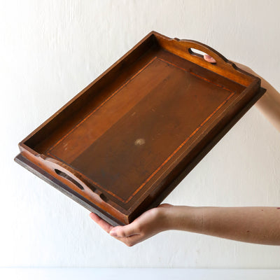Vintage Handled Tray - Design 1 with Inlay