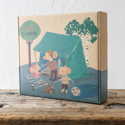 Happy Camper Tent for Maileg Mice - Blue Green