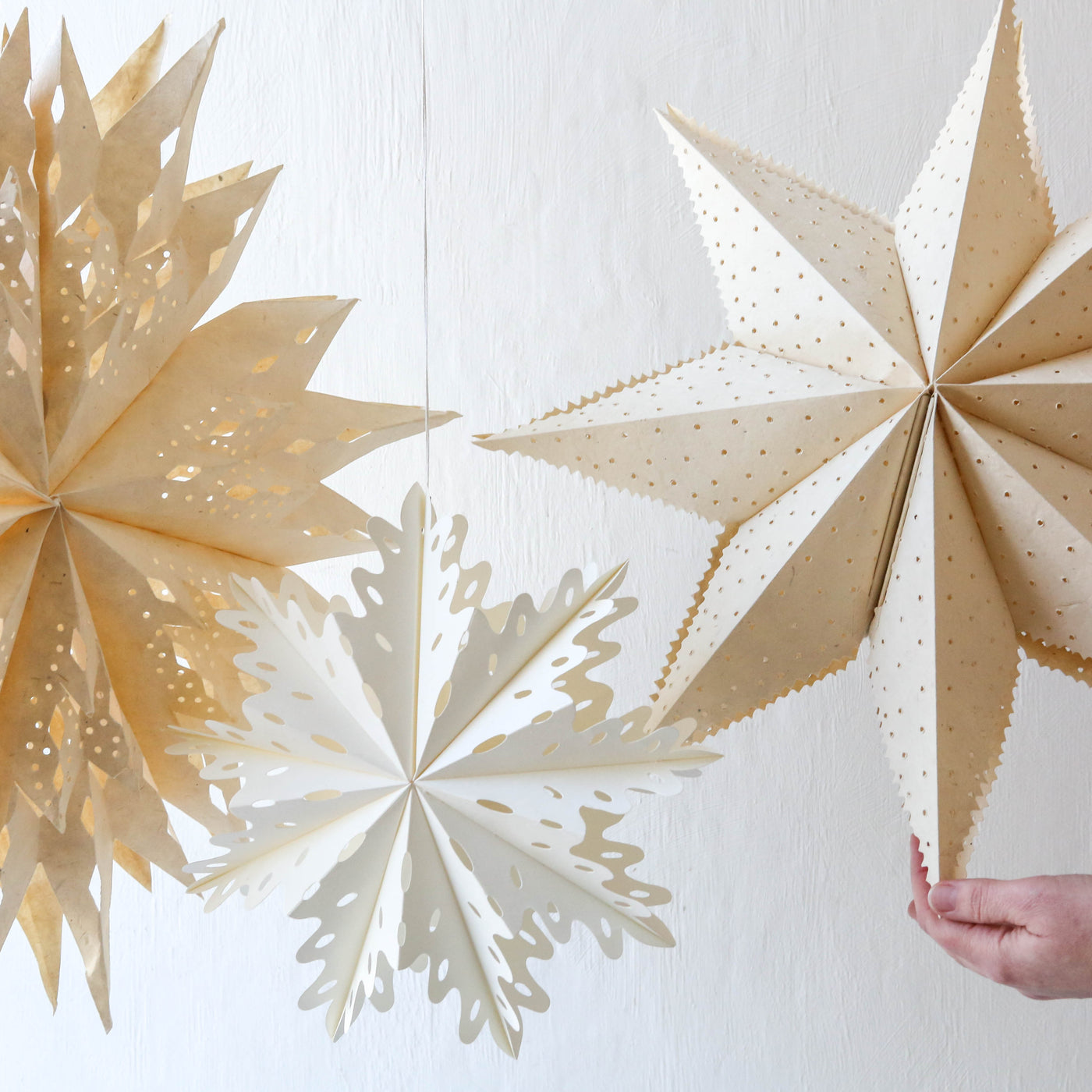 28cm Paper Snowflake Decoration - Bellflower