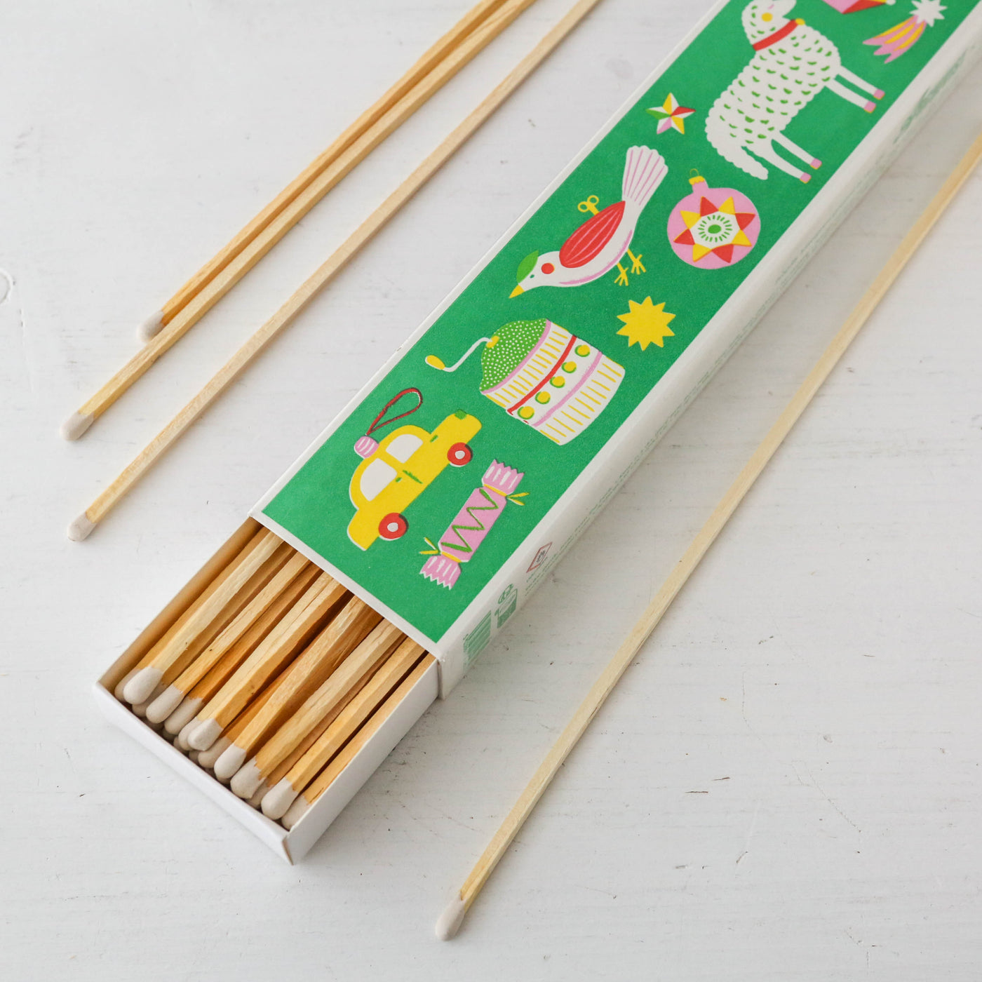 'Christmas Ornaments' Extra Long Luxury Boxed Matches