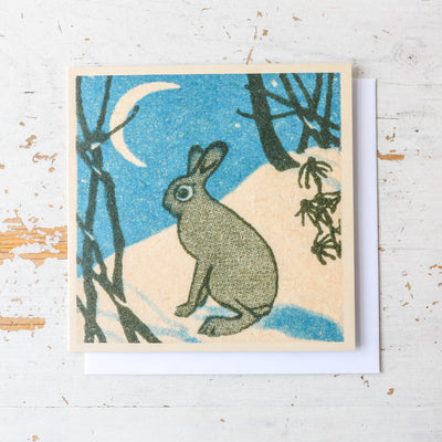'Hare and the Moon' Vintage Matchbox Card Pack of 5