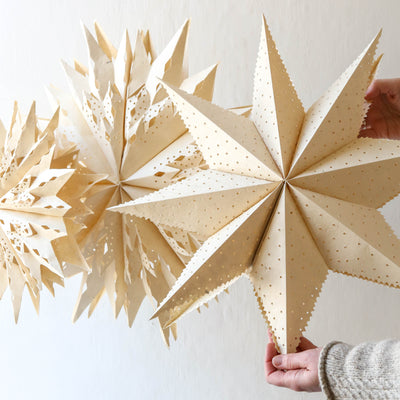 50cm 'Glimmer' Paper Christmas Decoration