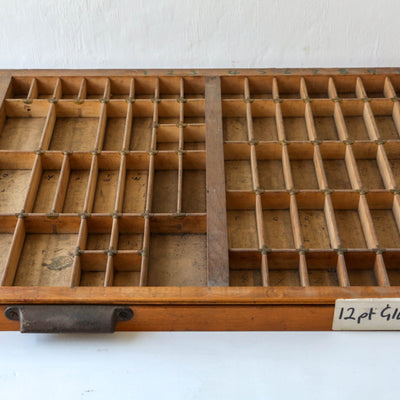 Vintage Wooden Printers Tray - Batch 4