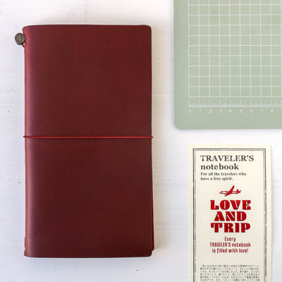 TRAVELER'S notebook Red LOVE AND TRIP Edition