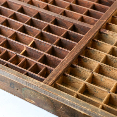 Vintage Wooden Printers Tray - Batch 4
