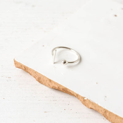 Bead & Bar Gap Ring