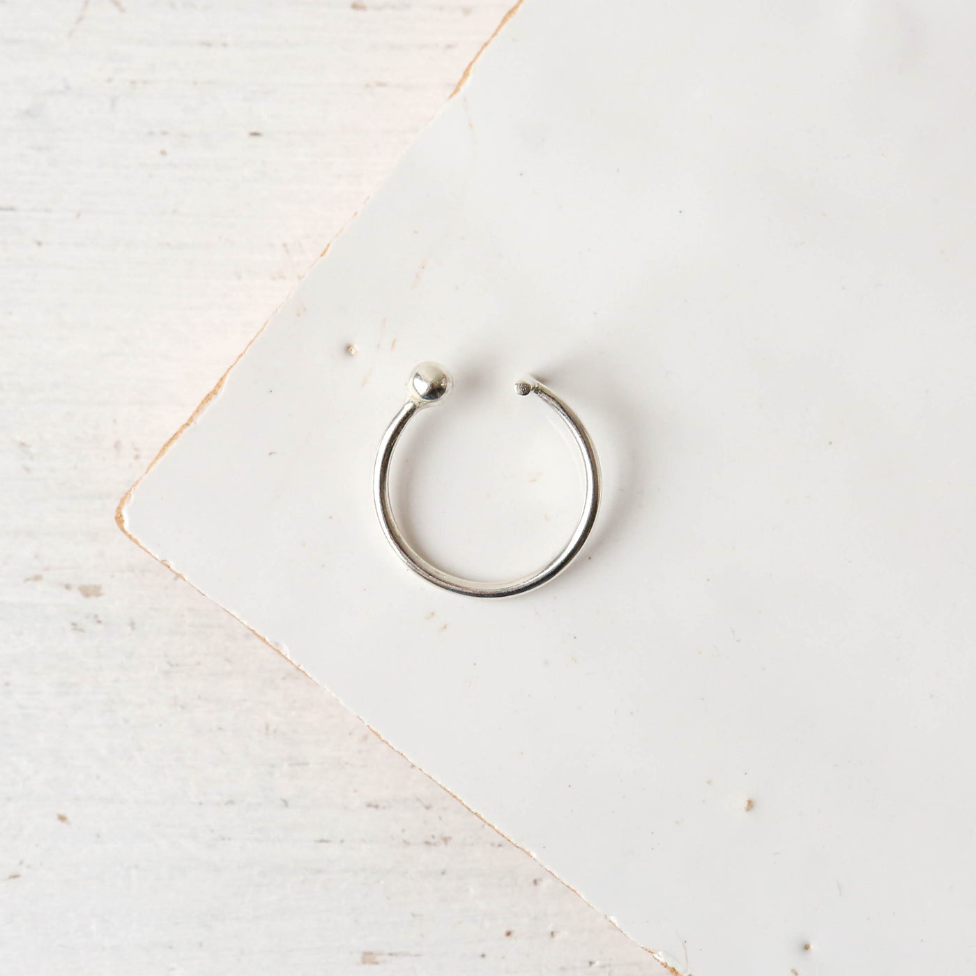 Bead & Bar Gap Ring