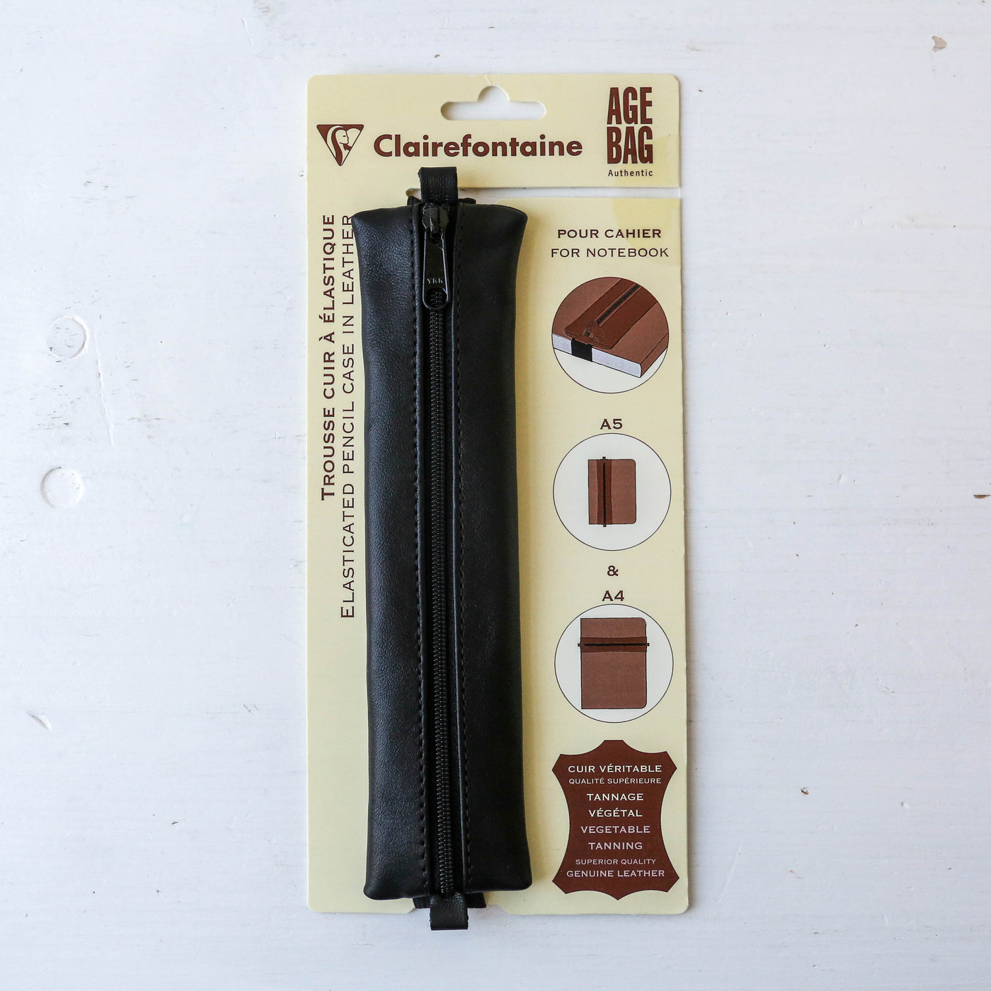 Leather Book Band Pen Case