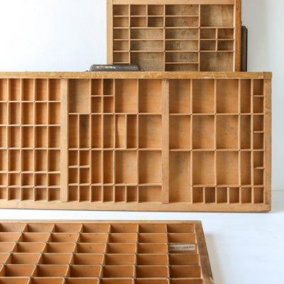 Vintage Wooden Printers Tray - Batch 1