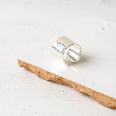 Hammered Statement Gap Ring