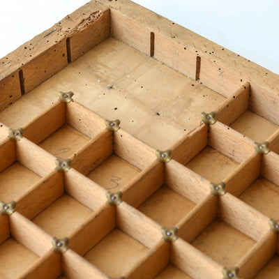 Vintage Wooden Printers Tray - Batch 1