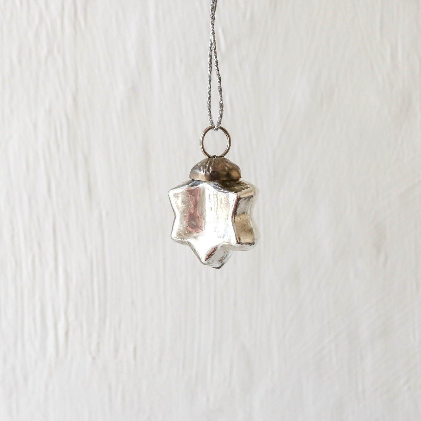 Silver 3cm Star Bauble - Pack of 3