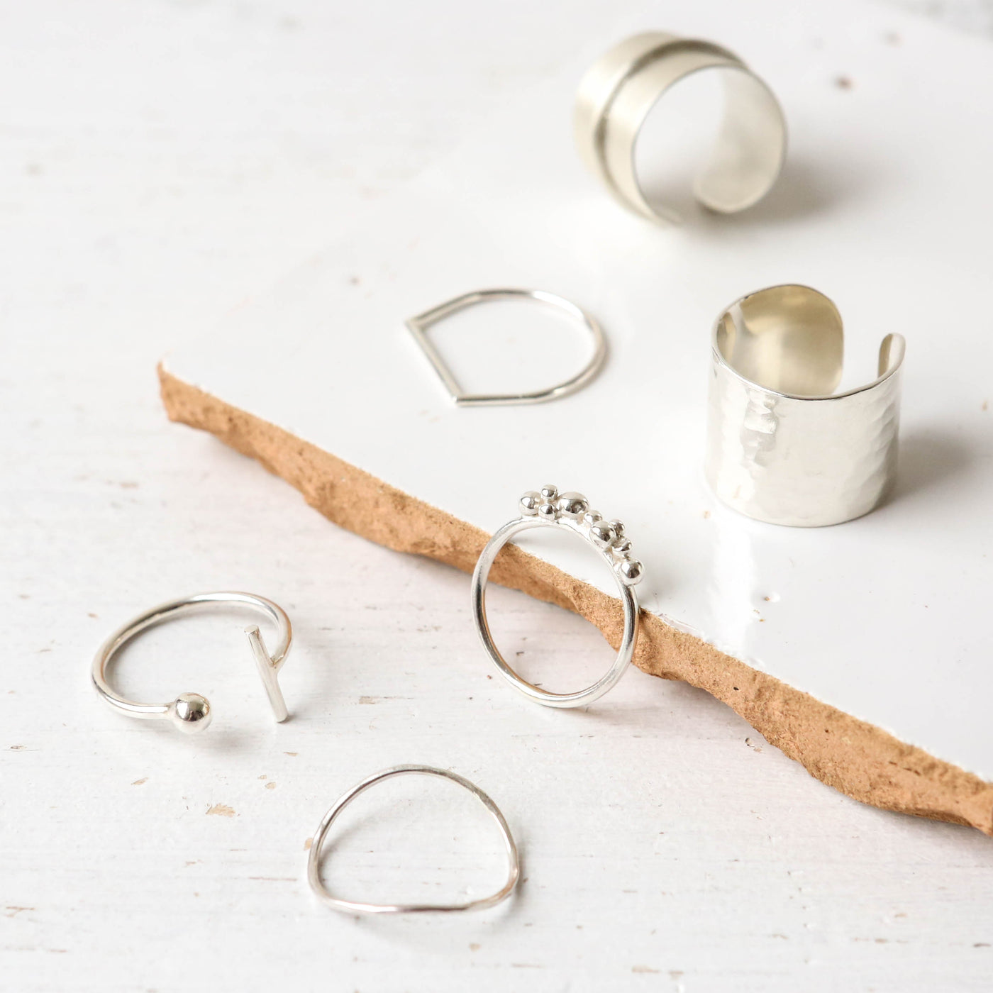 Bead & Bar Gap Ring