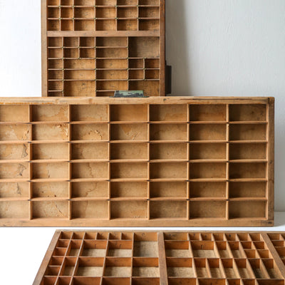 Vintage Wooden Printers Tray - Batch 2