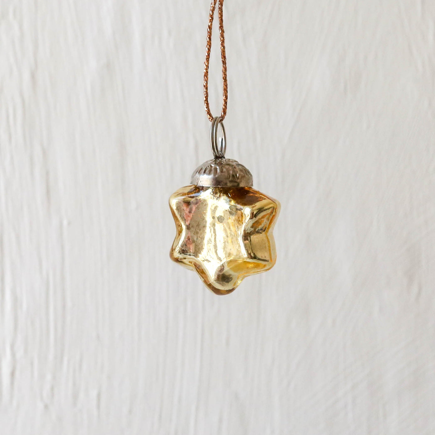 Gold 3cm Star Bauble - Pack of 3