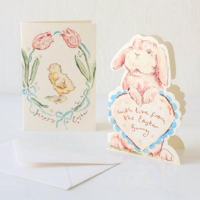 Happy Easter Tulips & Chick Card