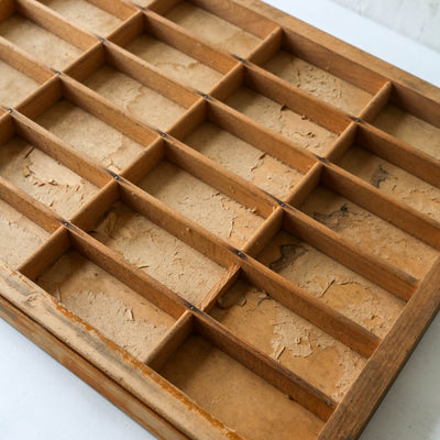 Vintage Wooden Printers Tray - Batch 2
