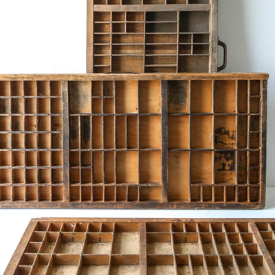 Vintage Wooden Printers Tray - Batch 3