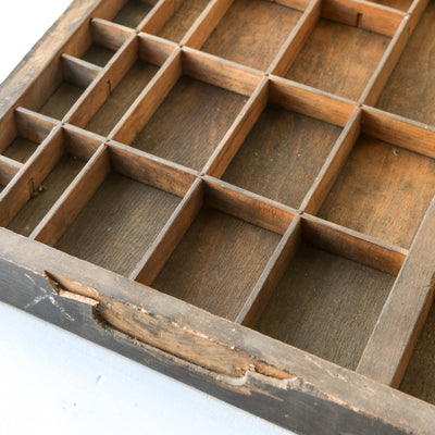 Vintage Wooden Printers Tray - Batch 3