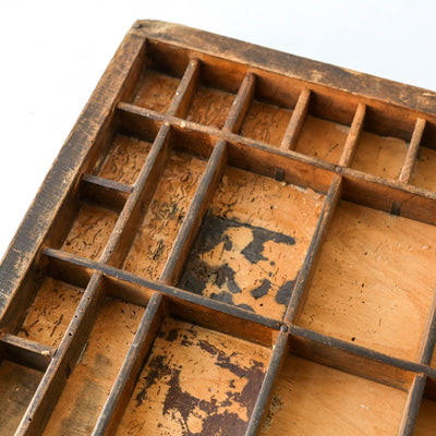 Vintage Wooden Printers Tray - Batch 3