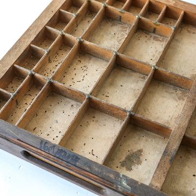 Vintage Wooden Printers Tray - Batch 3