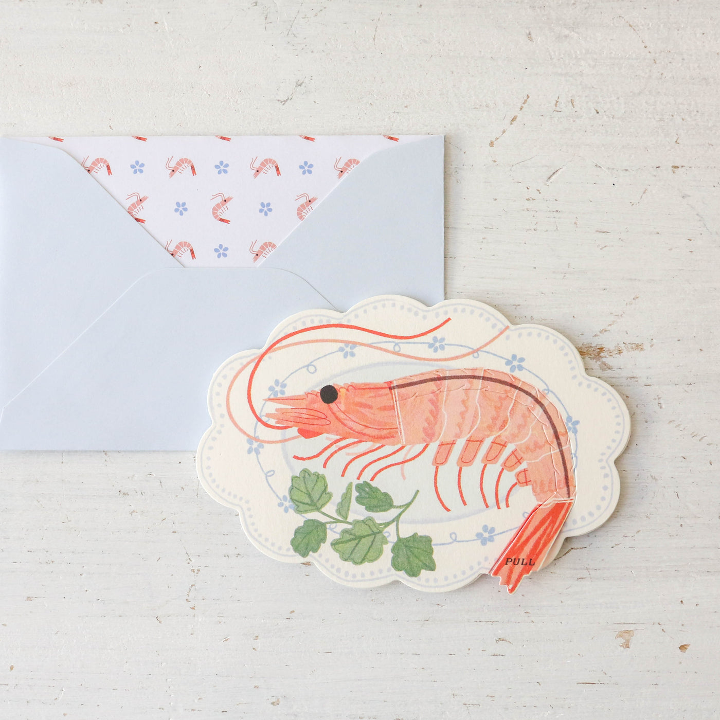 Shrimp Pop-Up Card