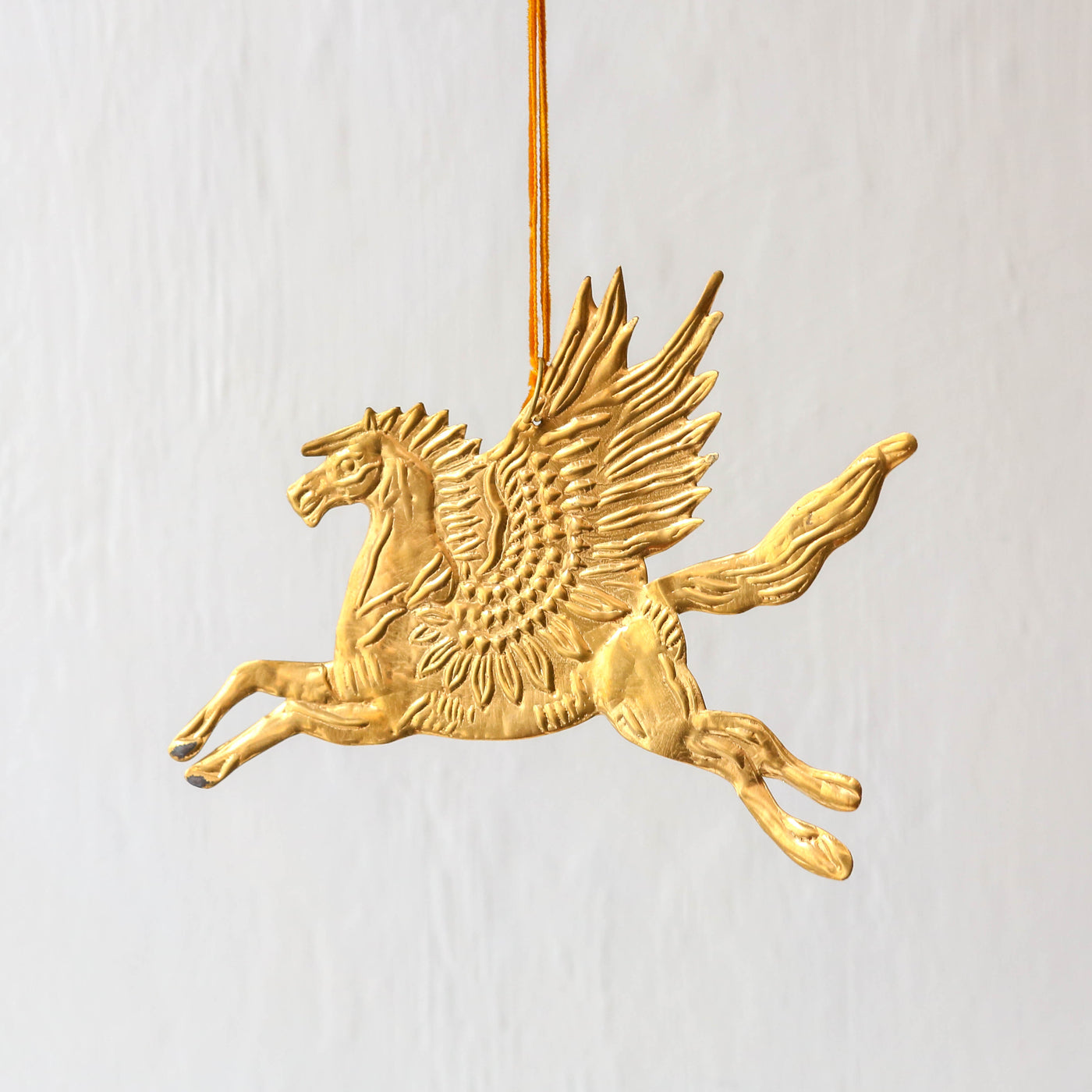Pegasus Decoration - Pressed Antique Brass