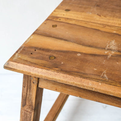 Reclaimed Wooden Square Stool - Batch 1 - Design A - LOCAL PICK UP ONLY