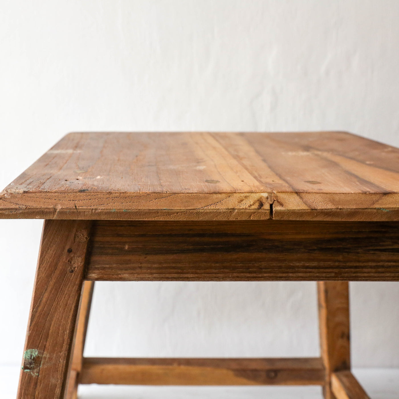 Reclaimed Wooden Square Stool - Batch 1 - Design A - LOCAL PICK UP ONLY