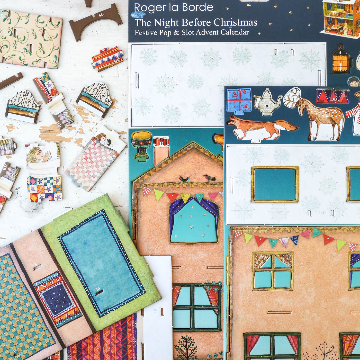 Dolls House Slot Together 3D Advent Calendar