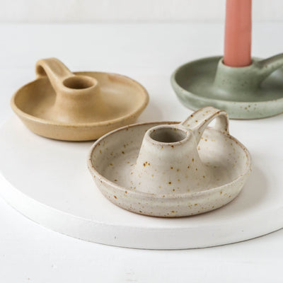 Hand Thrown 'Coastal' Candle Holder