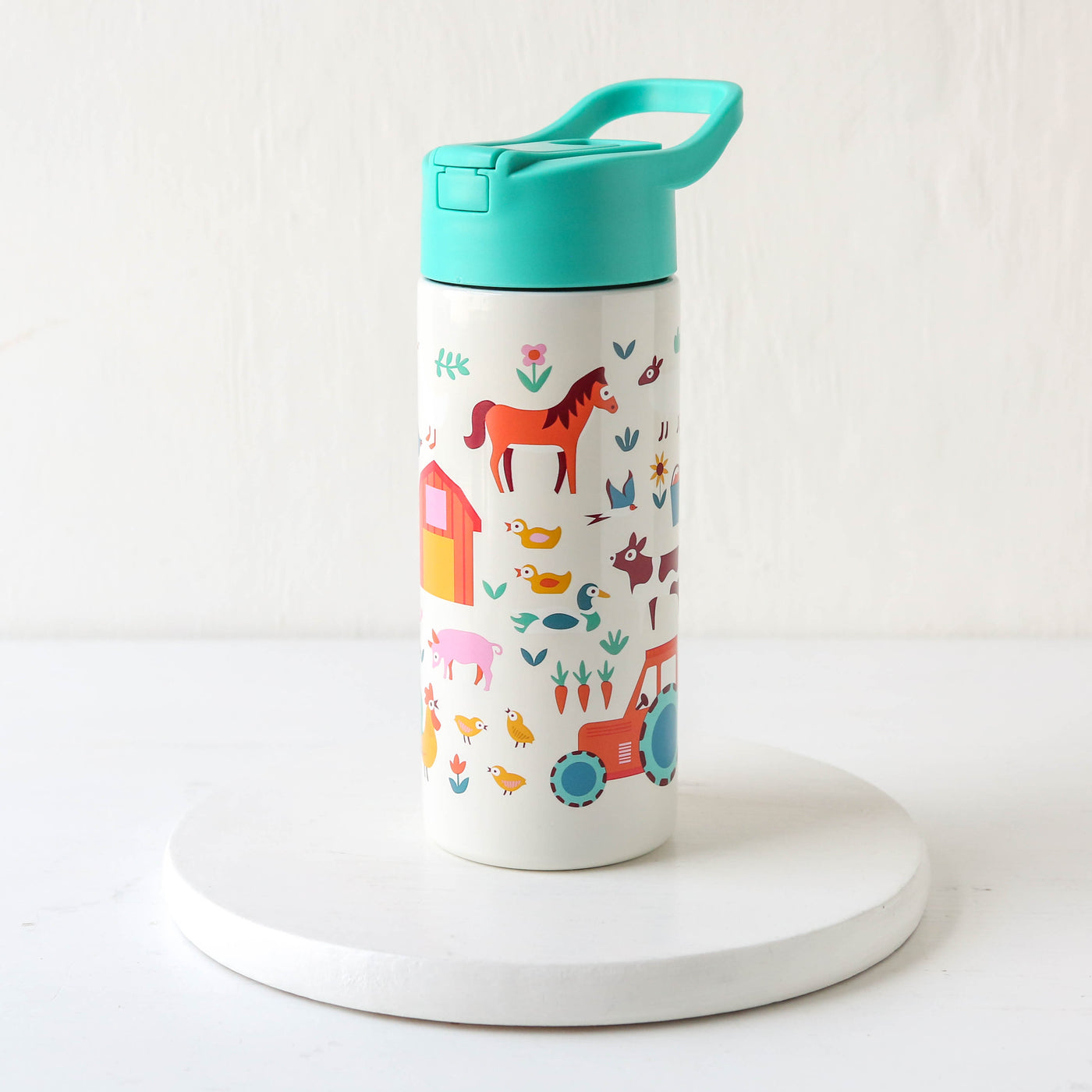 Kids Stainless Steel Water Bottle with Push Button Lid