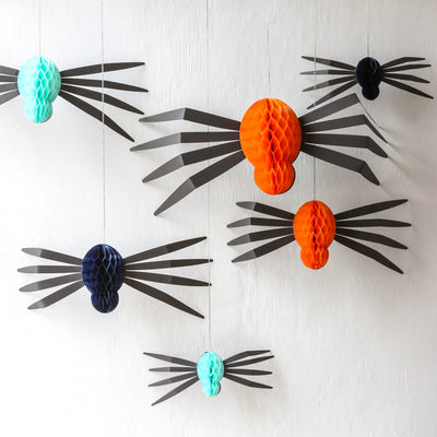 Hanging Honeycomb Spiders - Pack of 12