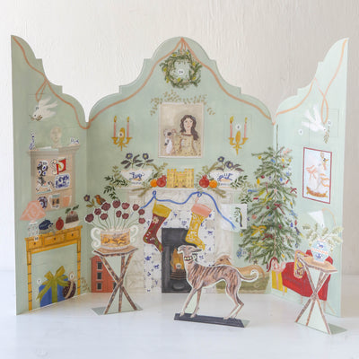 Festive Dutch Gable Advent Calendar Designed by Polly Fern