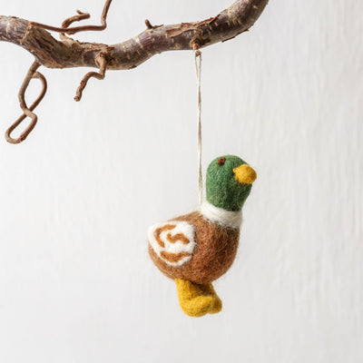 Felt Duck Hanging Decoration - Mallard