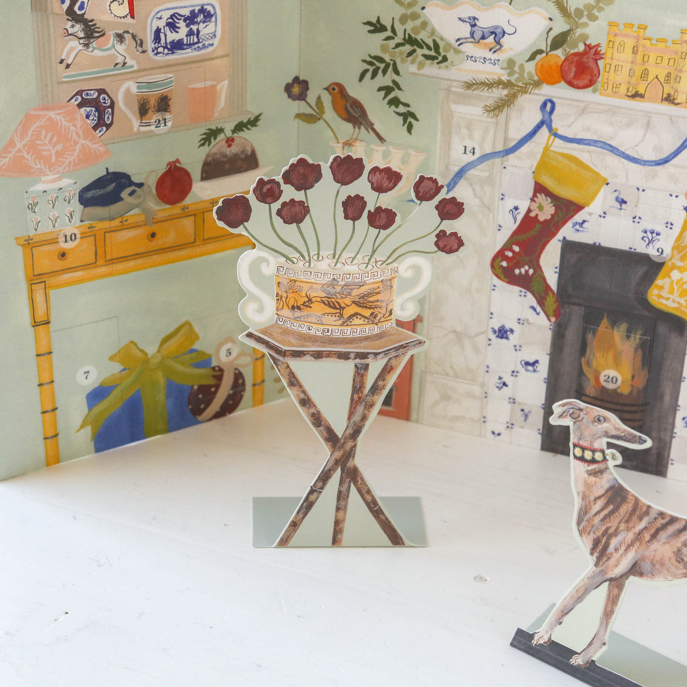 Festive Dutch Gable Advent Calendar