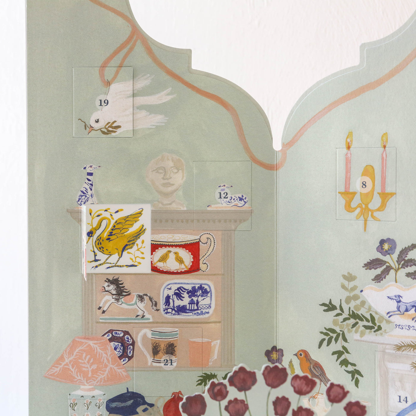 Festive Dutch Gable Advent Calendar