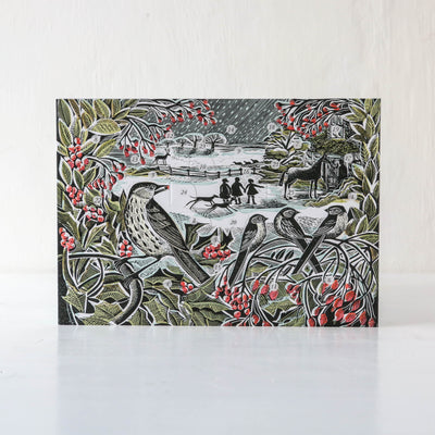 Holly Hedge Mini Advent Calendar & Greetings Card