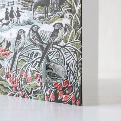 Holly Hedge Mini Advent Calendar & Greetings Card