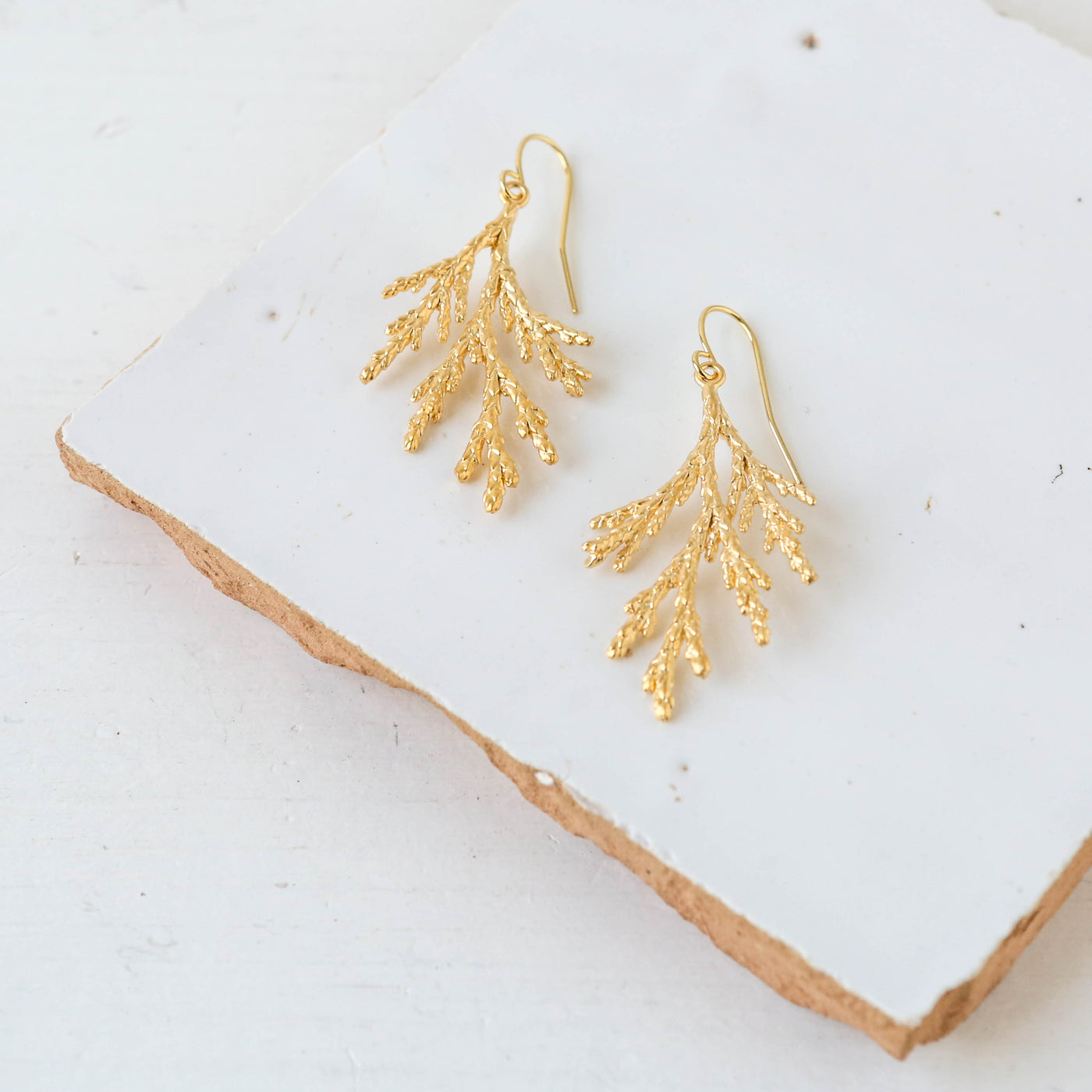 Conifer Earrings - Gold