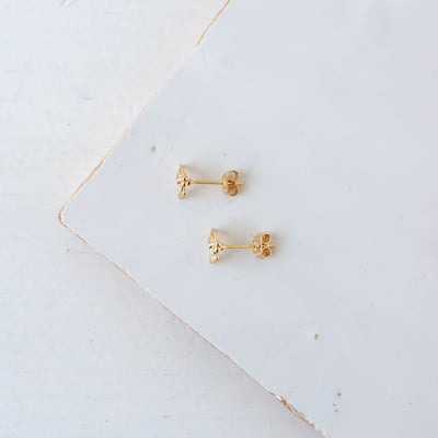 Gold Holly Stud Earrings