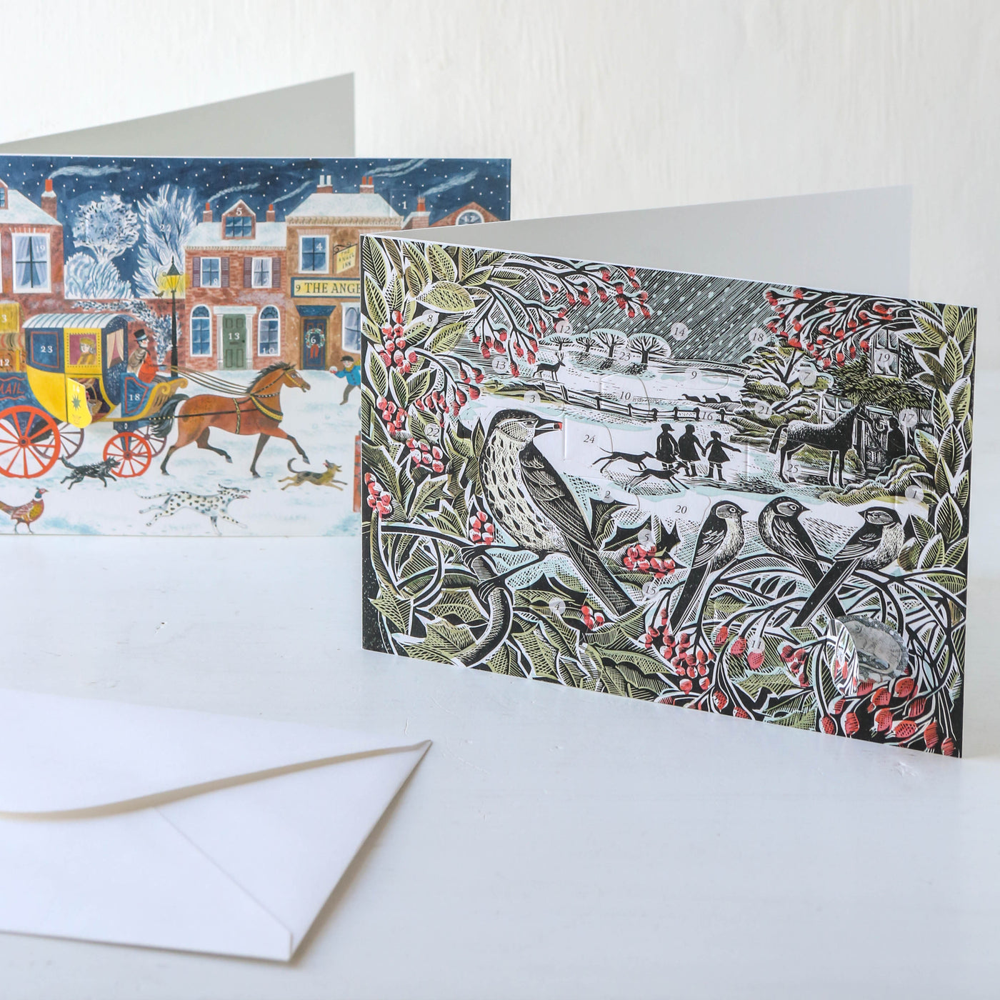 Holly Hedge Mini Advent Calendar & Greetings Card