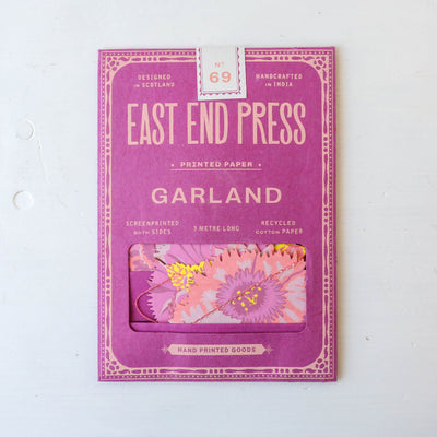 Spring Garden Sewn Paper Garland