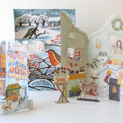 Festive Dutch Gable Advent Calendar